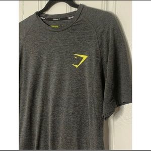 Gymshark Charcoal Gray Short Sleeves Shirt Medium
